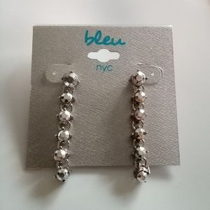 bleu NYC silver pierced Earrings